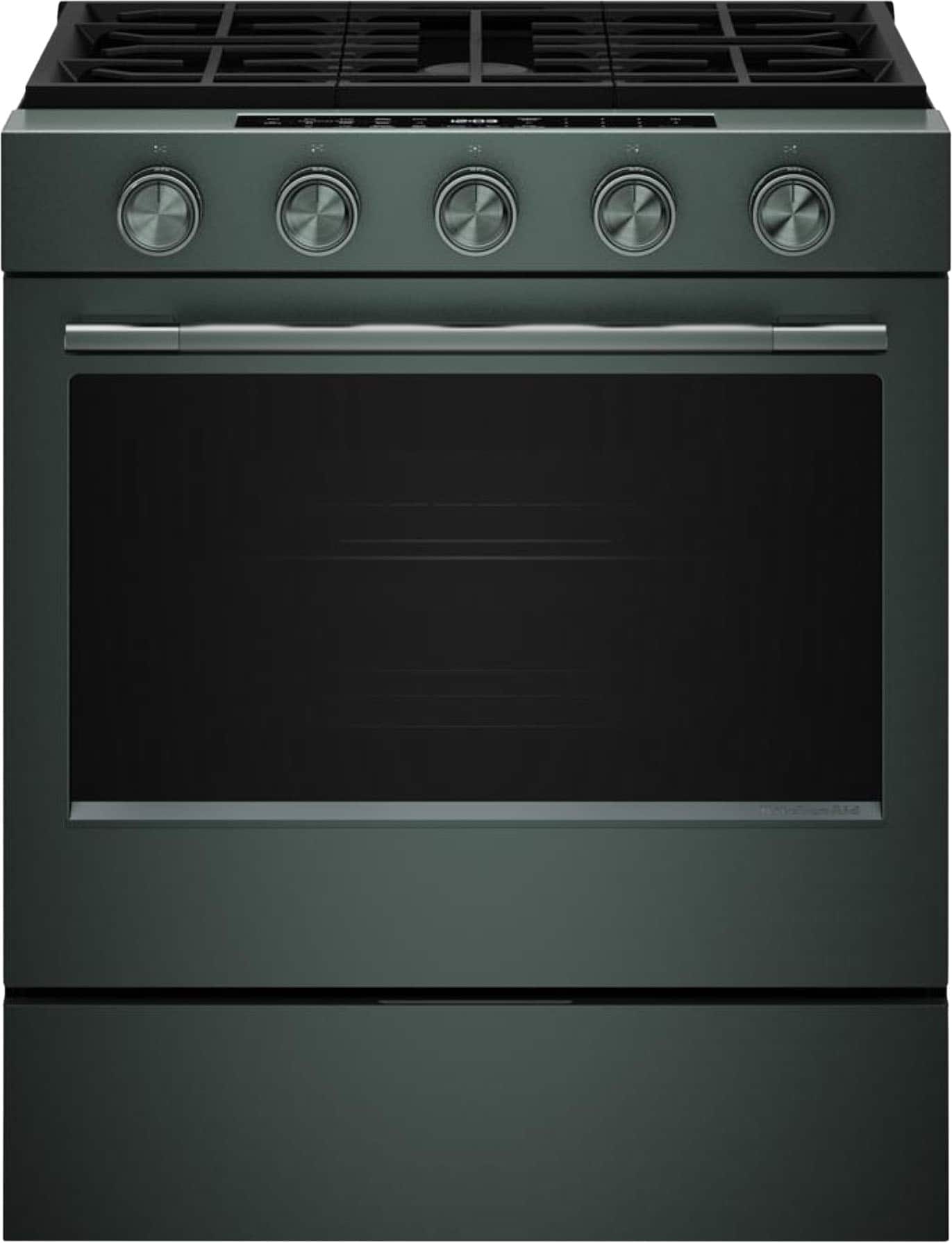 KitchenAid - 5.0 Cu. Ft. Slide-In Gas True Convection Range with  Self Clean, Steam Clean, and 2-in-1 Burner - Juniper