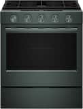 KitchenAid - 30 in. Wide 5 burners 5.0 cu. ft. Slide-In Gas True Convection Range with Self Clean, Steam Clean, and 2-in-1 Burner - Juniper