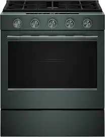KitchenAid - 30 in. Wide 5 burners 5.0 cu. ft. Slide-In Gas True Convection Range with Self Clean, Steam Clean, and 2-in-1 Burner - Juniper