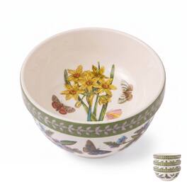 Portmeirion - Botanic Garden Etchings 4" Stacking Bowl, Narcissus/Speedwell - Multicolored
