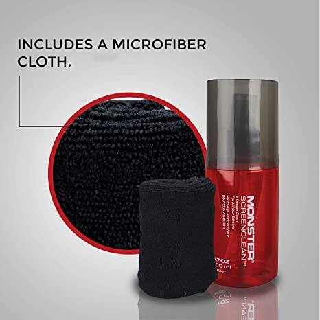 INCLUDES A MICROFIBER CLOTH.

SCREEN CLEAN MONSTER  
200 ml