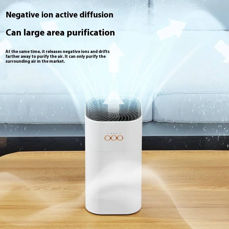 Negative ion active diffusion  
Can large area purification  

At the same time, it releases negative ions and drifts farther away to purify the air. It can only purify the surrounding air in the market.