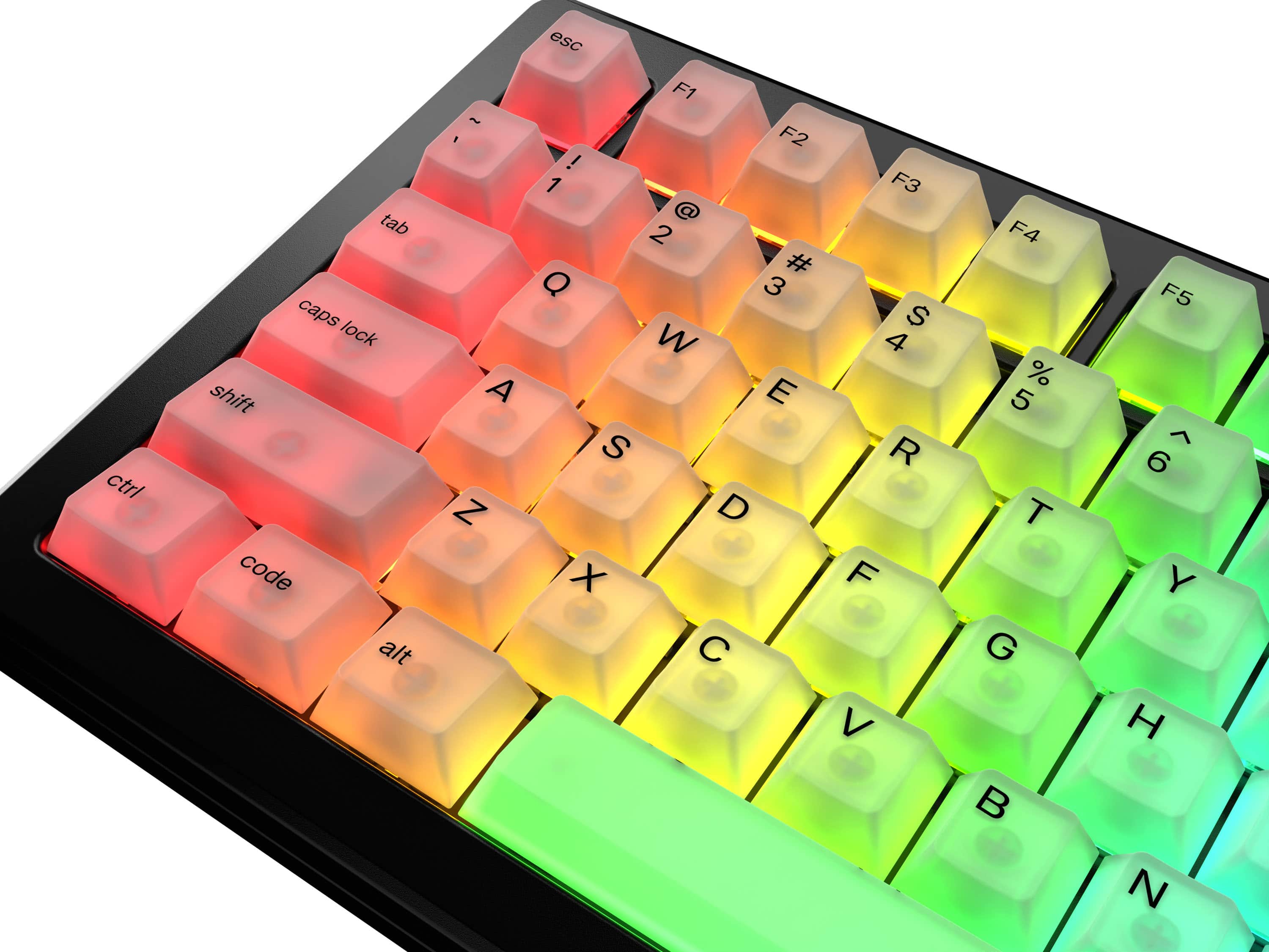 The text on the image is a list of keys on a keyboard. Here is the corrected and grouped text:
1. Esc
2. Ctrl
3. Tab
4. Caps Lock
5. Shift
6. Code
7. Alt
8. F1
9. F2
10. F3
11. F4
12. F5
13. F6
14. F7
15. F8
16. F9
17. F10
18. F11
19. F12
20. ~
21. I
22. O
23. P
24. J
25. K
26. L
27. U
28. I
29. O
30. P
31. J
32. K
33. L
34. Z
35. X
36. C
37. V
38. B
39. N
40. M
41. ,
42. .
43. /
44.
45.
46.
47.
48.
49.
50.
51.
52.
53.
54.
55.
56.
57.
58.
59.
60.
61.
62.
63.
64.
65.
66.
67.
68.
69.
70.
71.
72.
73.
74.
75.
76.
77.
78.
79.
80.
81.
82.
83.
84.
85.
86.
87.
88.
89.
90.
91.
92.
93.
94.
95.
96.