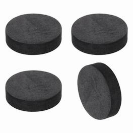 Unique Bargains - 4pcs Single Sided Speaker Isolation Feet Pads, 40x10mm Non Slip Foam Shock Absorption Pad for Amplifier Speaker - Black
