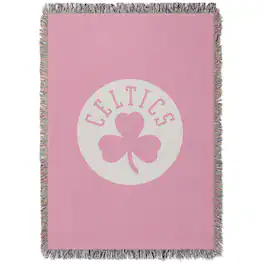 Chad & Jake - Boston Celtics Woven Blanket - Pink