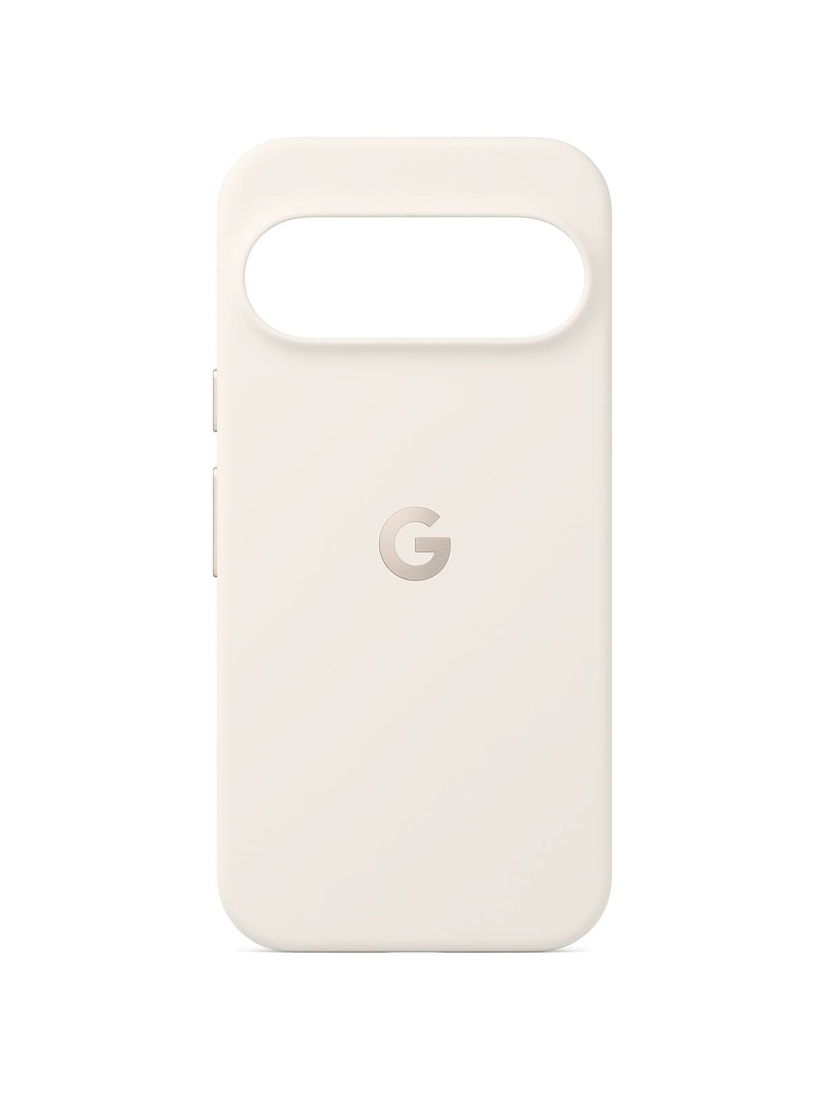 Angle. Google - Google Pixel - 10/10 Pro Case - Porcelain - Porcelain.
