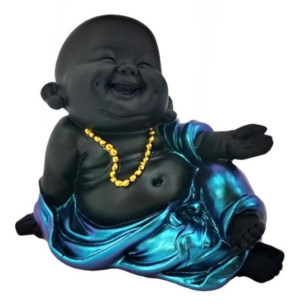 FC Design - 3.75"W Buddha Sitting Figurine Statue Office Desk Tabletop Home Decor Gift - Multi-Color