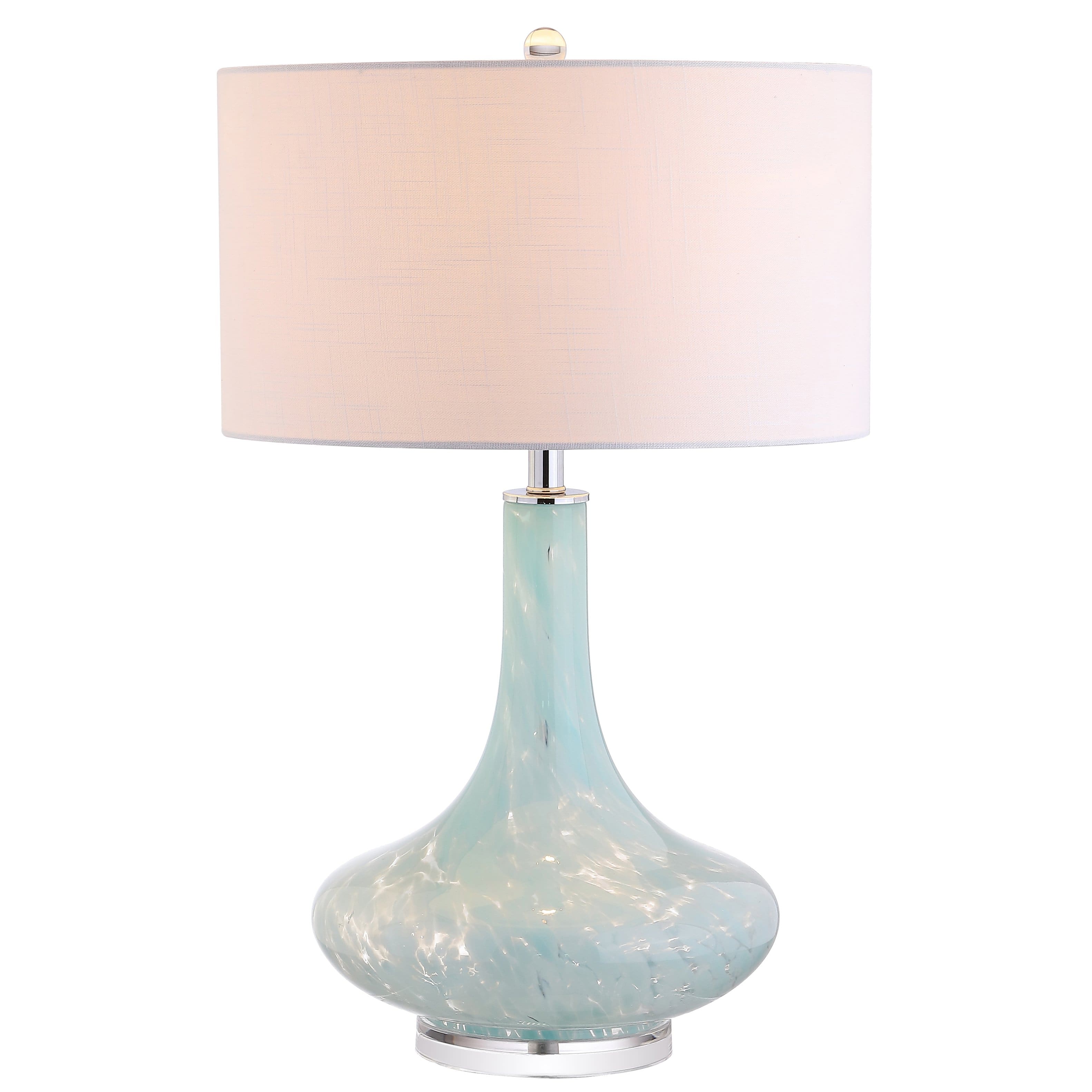 Jonathan Y - Montreal 29" Glass/Acrylic LED Table Lamp - Ice Blue