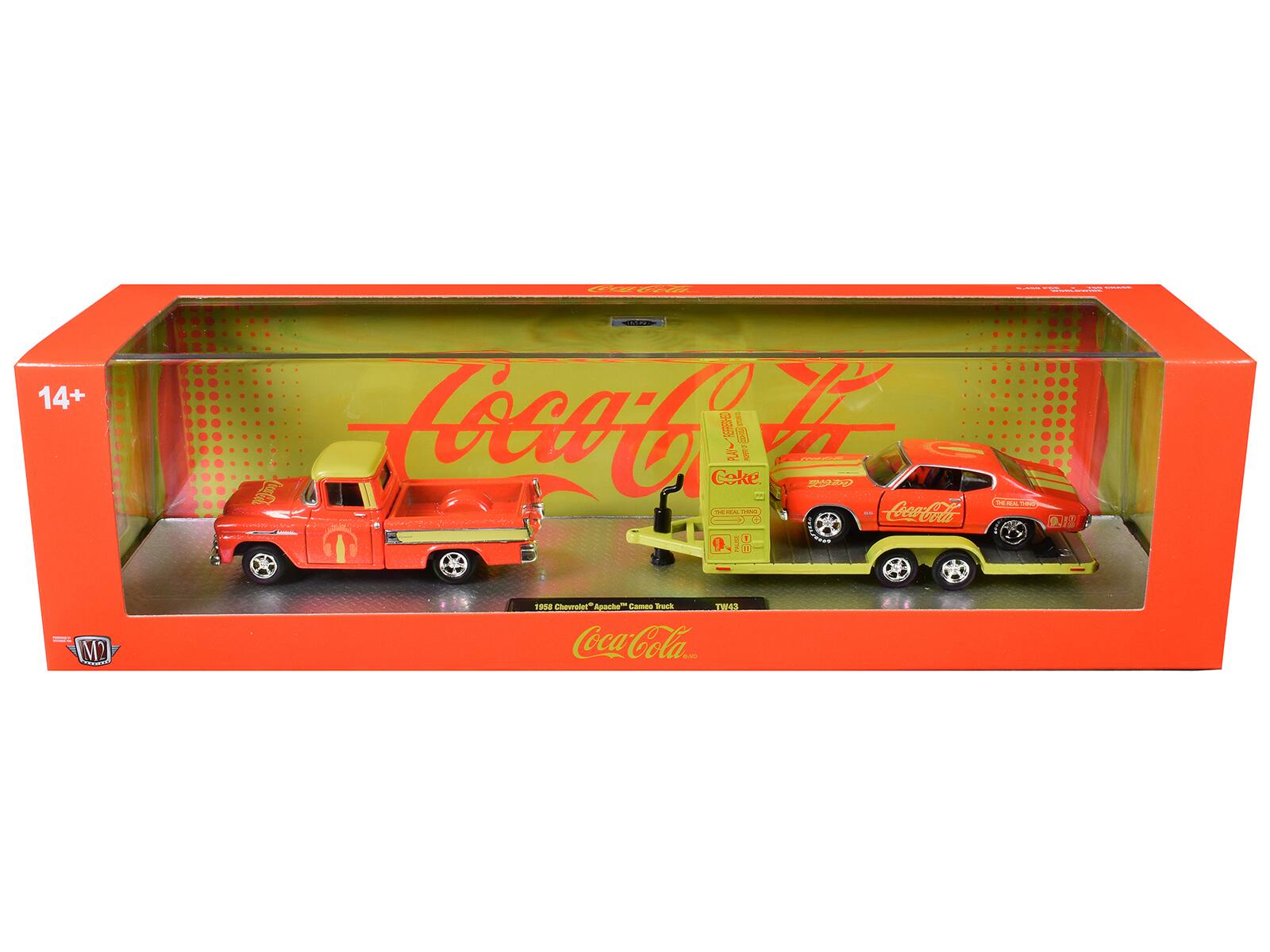 14+ | COW -ii : Loaag GS a H SE sen Ceke Ge - I -. - HON - I Coo-Cola 1 F SRANE EE M2 1008 Chenolet Apoche" Cames Bruck THAS Coca-Cola.