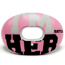 Battle Sports - Oxygen Lip Protector Mouthguard, "I'M HER" - Light Pink