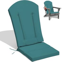 Chateau Abodes - Adirondack Chair Cushions, Outdoor Rocking Chair Cushions Waterproof & Fade Resistant for Outdoor Patio - Peacock Blue-1 Piece