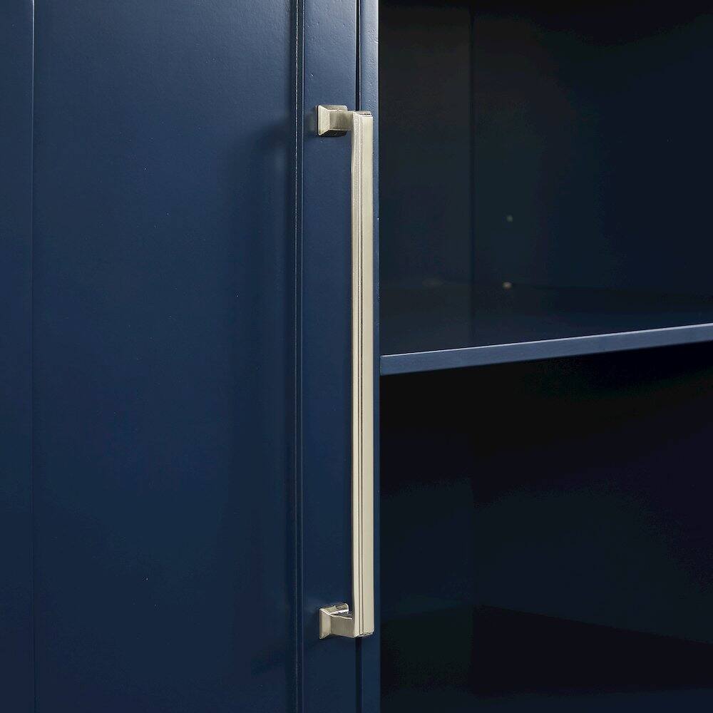 Alt View 6. Crosley Furniture - Silvia Stainless Steel Top Kitchen Island - Navy.