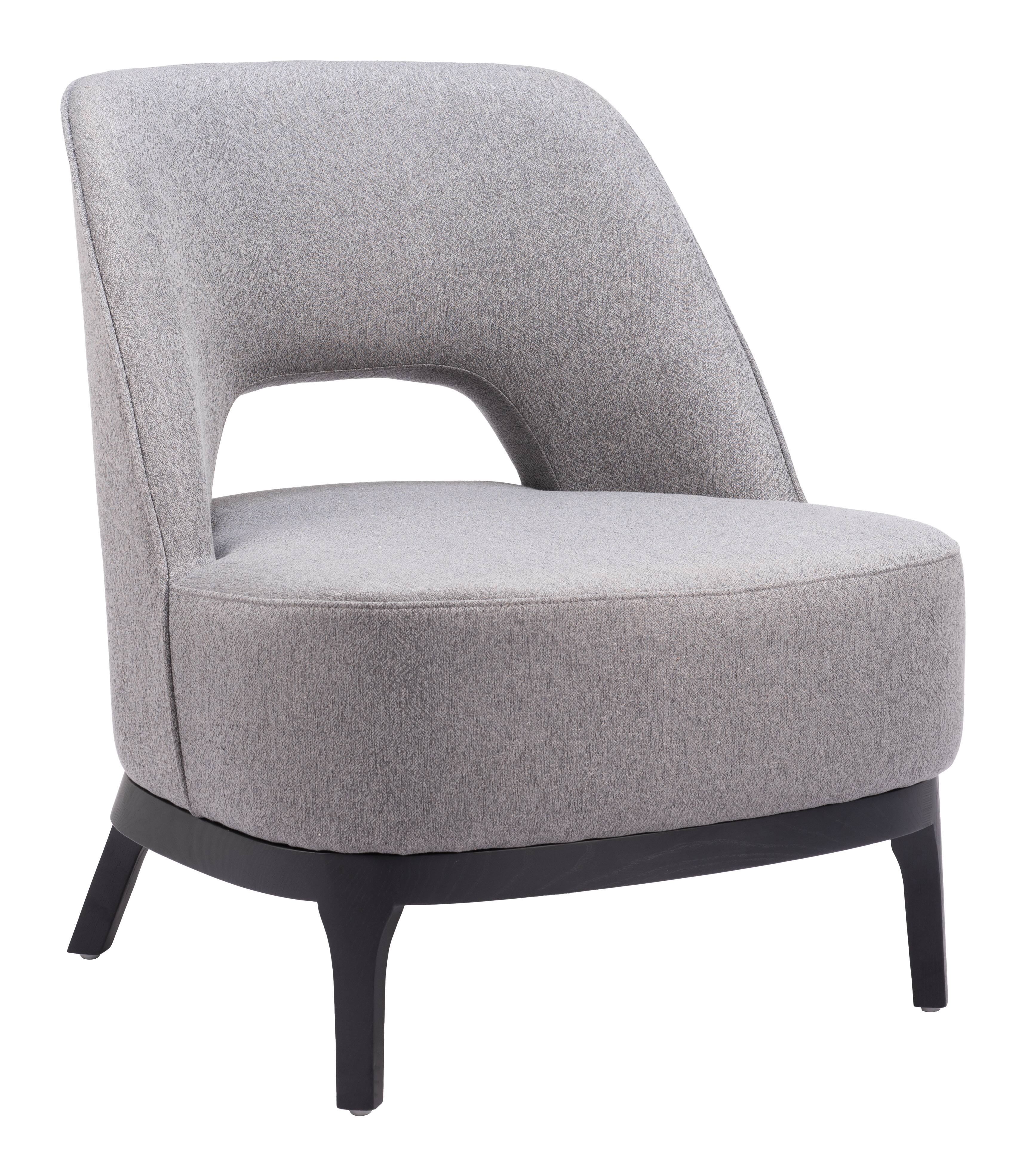 Front. Hivvago - Mistley Accent Chair Gray - Gray.