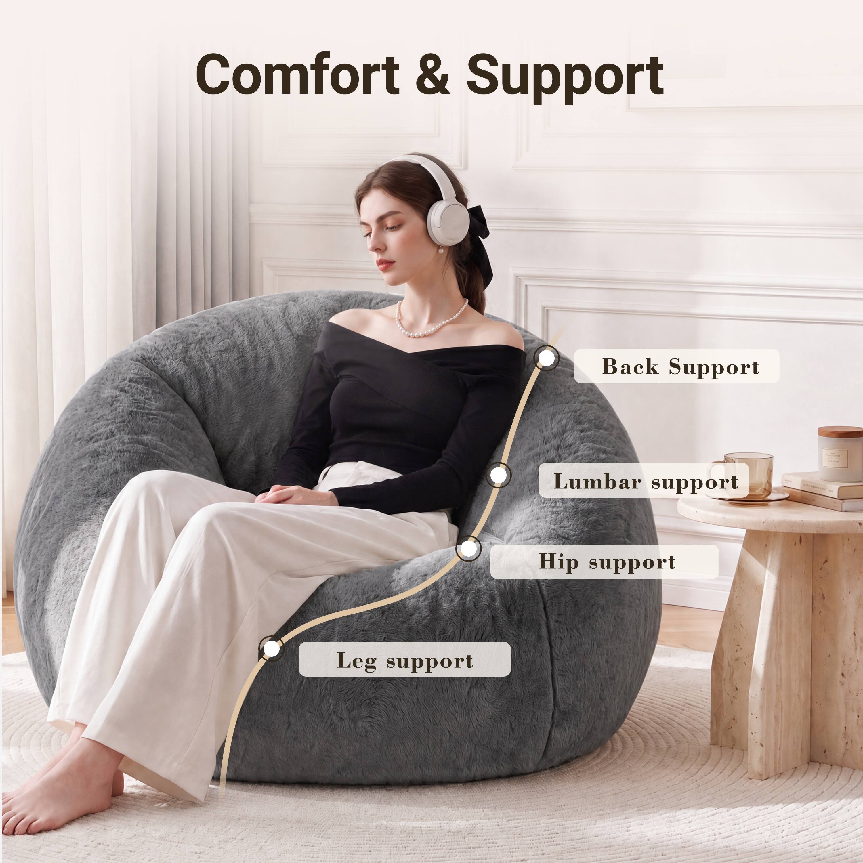Comfort & Support  
Back Support  
Lumbar support  
Hip support  
Leg support