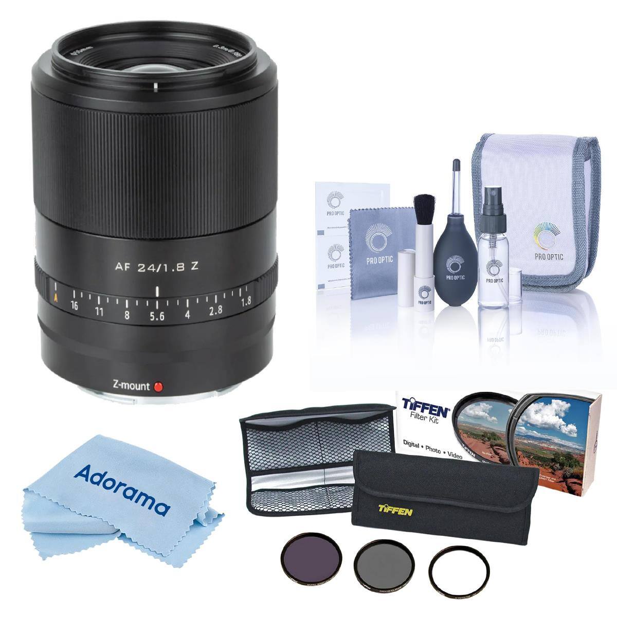 AF 24/1.8 Z  
Z-mount  
PRO OPTIC  
PRO OPTIC  
PRO OPTIC  
PRO OPTIC  
16  
11  
8  
5.6  
4  
2.8  
1.8  
Z-mount Adorama  
TIFFEN Filter Kit Digital Photo Video TiFFEN