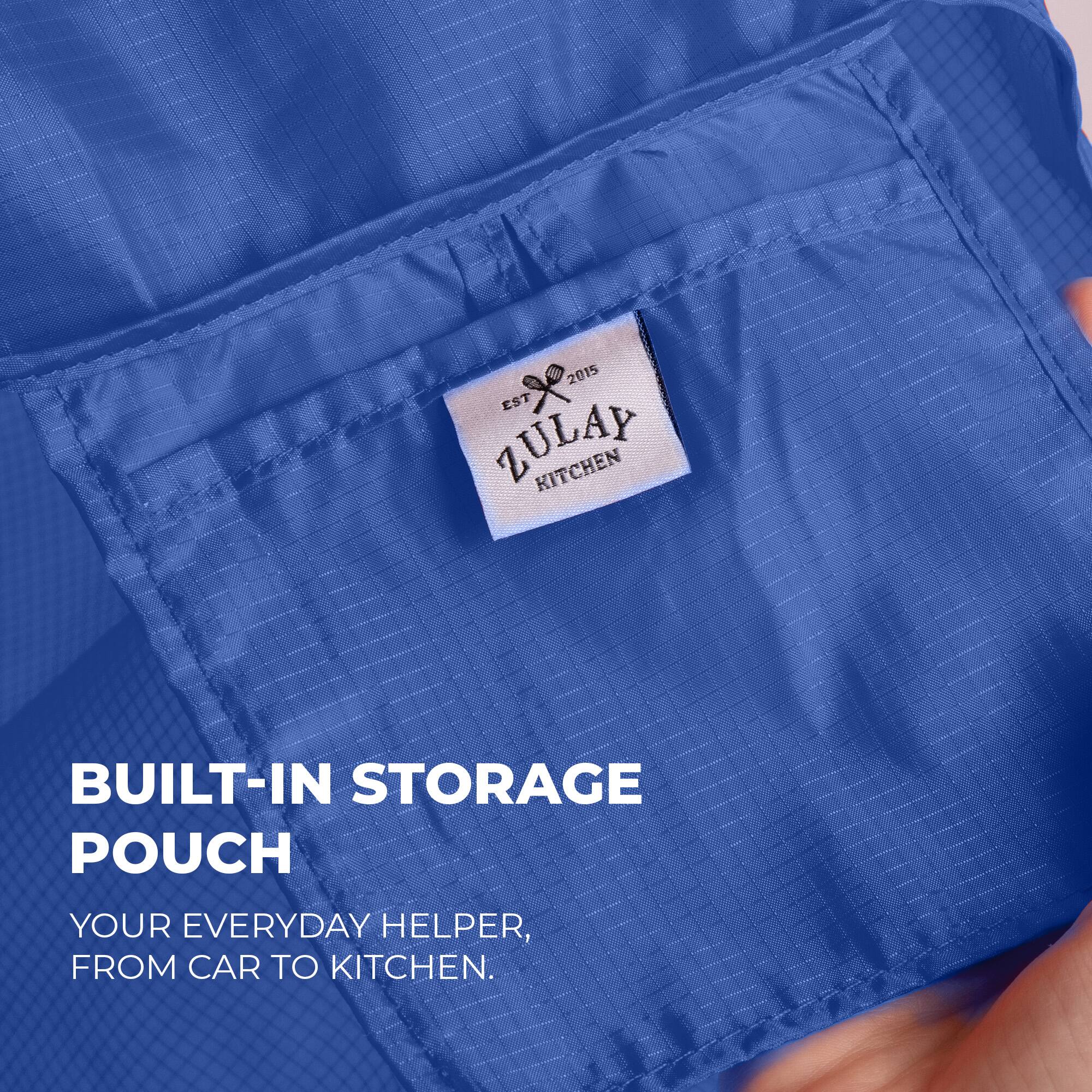 2015 EST ZULAY KITCHEN  
BUILT-IN STORAGE POUCH  
YOUR EVERYDAY HELPER, FROM CAR TO KITCHEN.