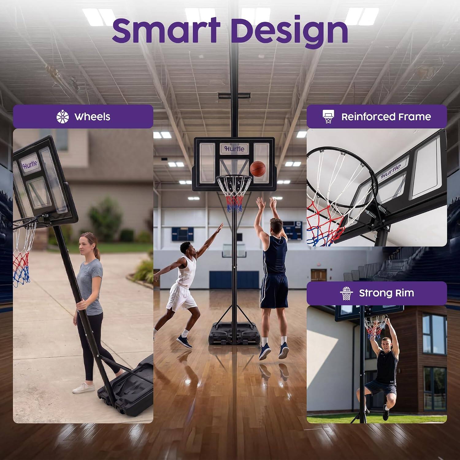 Smart Design  
- Wheels  
- Reinforced Frame  
- Strong Rim