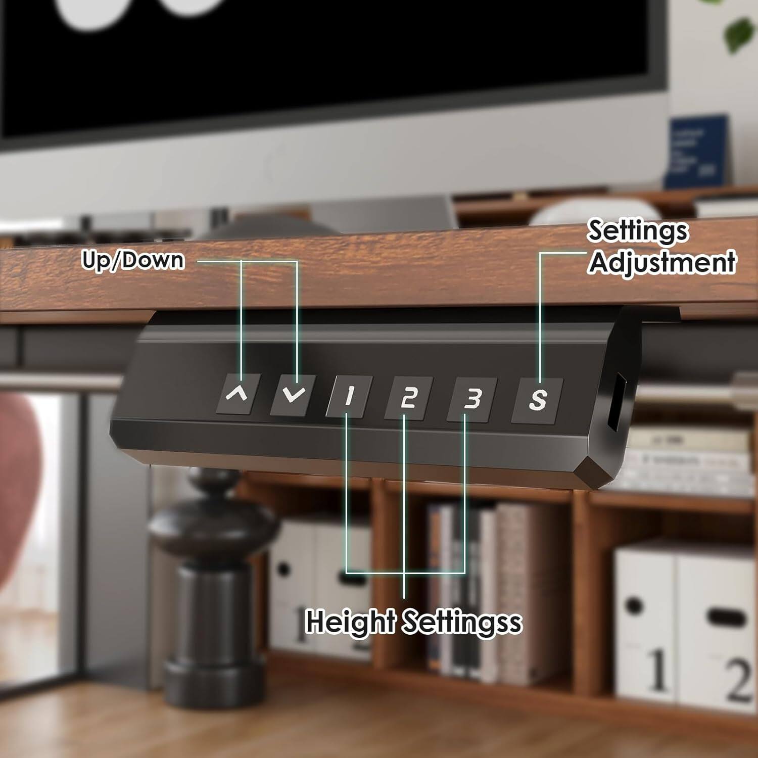 Up/Down Settings Adjustment  
Height Settings  
1 2 3 S