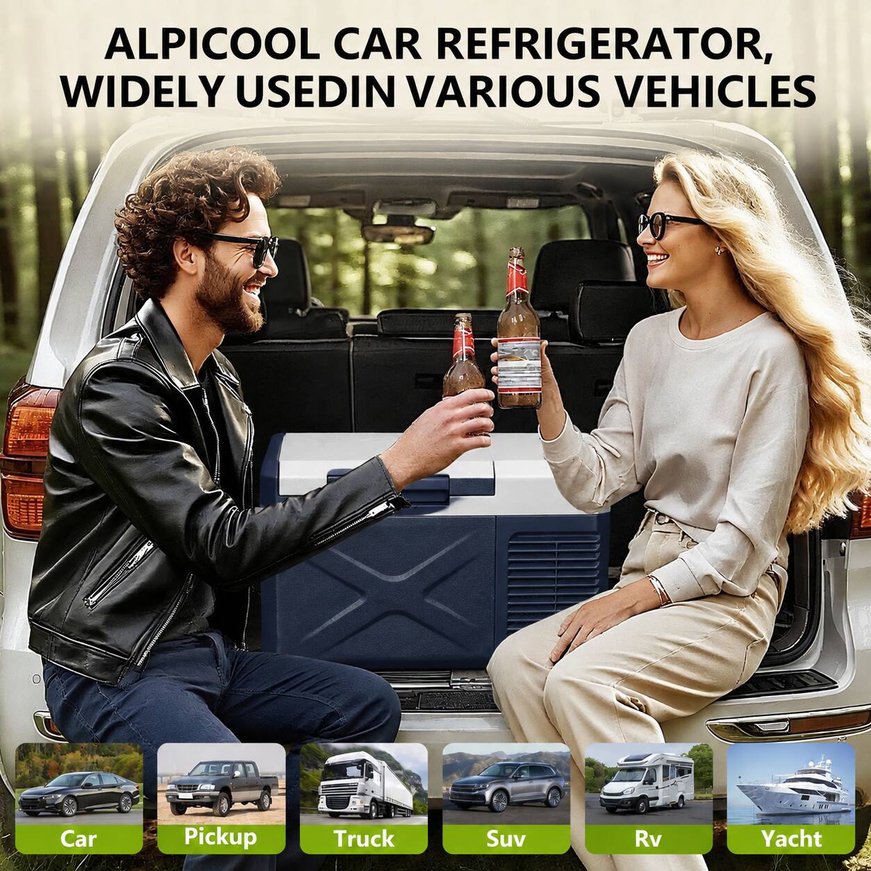 Alpicool X9 Portable Fridge 12 Volt Car Refrigerator 10 Quart Fast