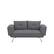 Front. Serta - Molecule Casual Convertible Sofa - Dark Grey.