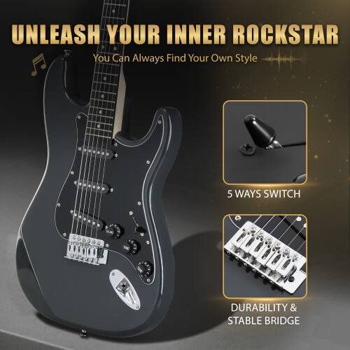 UNLEASH YOUR INNER ROCKSTAR  
You Can Always Find Your Own Style  

5 WAYS SWITCH  

DURABILITY & STABLE BRIDGE