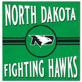 Jardine - North Dakota 10'' x 10'' Retro Team Sign - Green