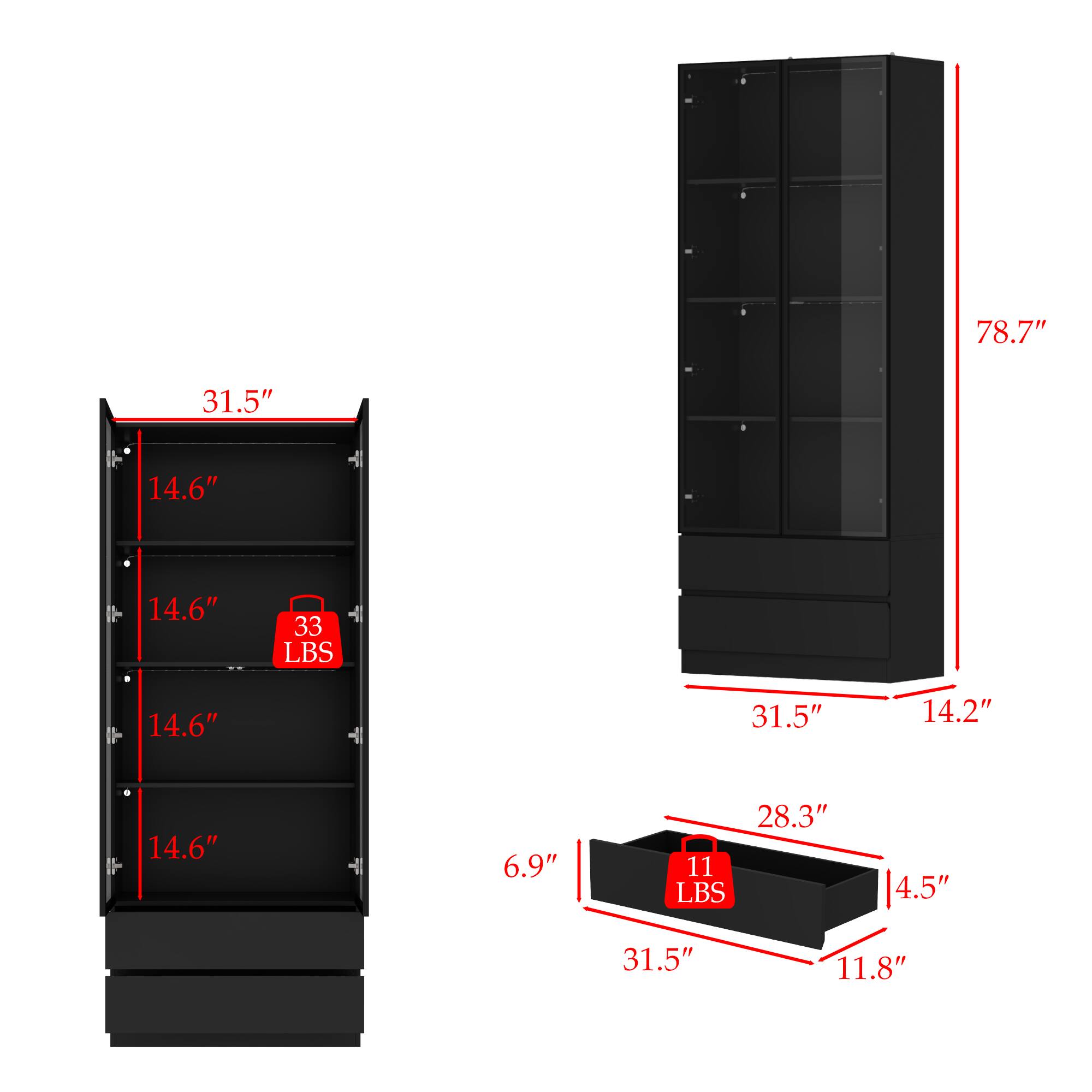 78.7" 31.5" 14.6" 14.6" - 33 LBS + 14.6" - 31.5" 14.2" 14.6" + 6.9" 28.3" 11 LBS 4.5" 31.5" 11.8"