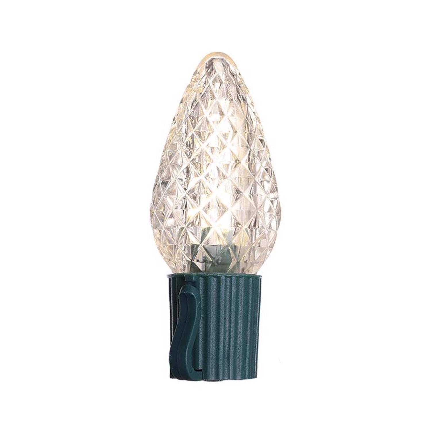 Left. Celebrations - Celebrations Classic LED C9 Warm White 25 ct String Christmas Lights 16 ft..