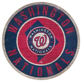 Fan Creations - Washington Nationals 12'' x 12'' State Circle Sign - Multicolor