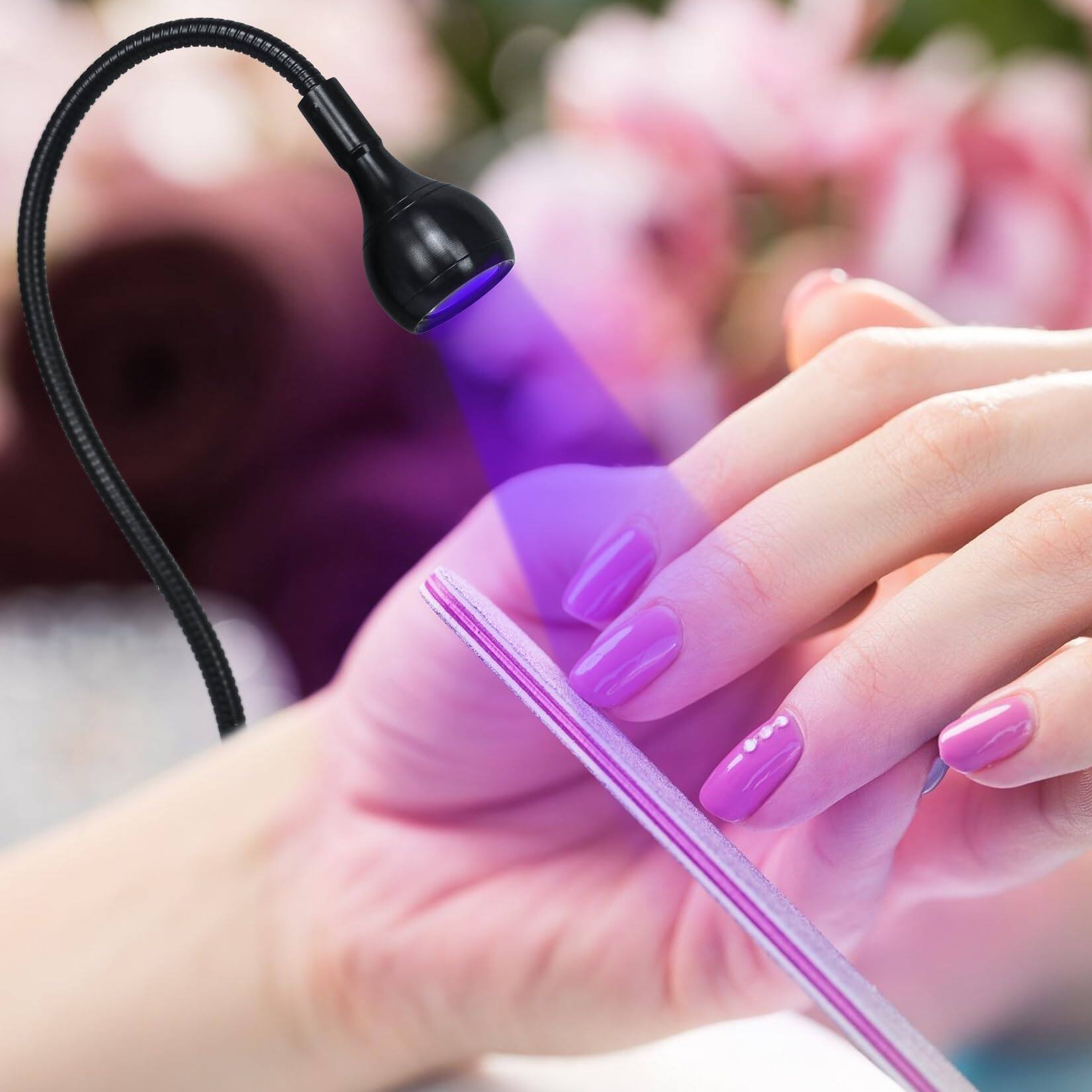 Alt View 3. Stylel Star - Lamp Led Manicure Dryer Curing Light Black Gooseneck Clamp Gel Nails Usb Powered Gellight Beads Wavelength 395 Also.