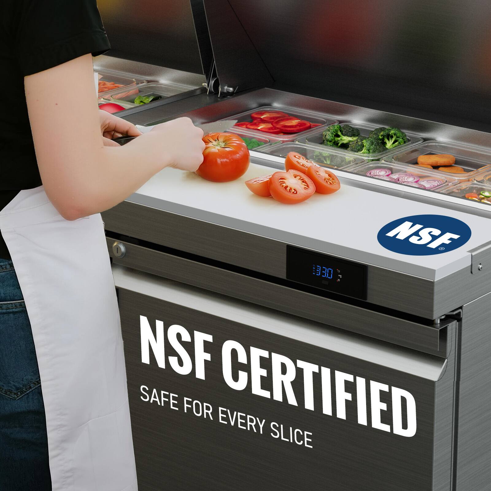 NSF CERTIFIED  
SAFE FOR EVERY SLICE
