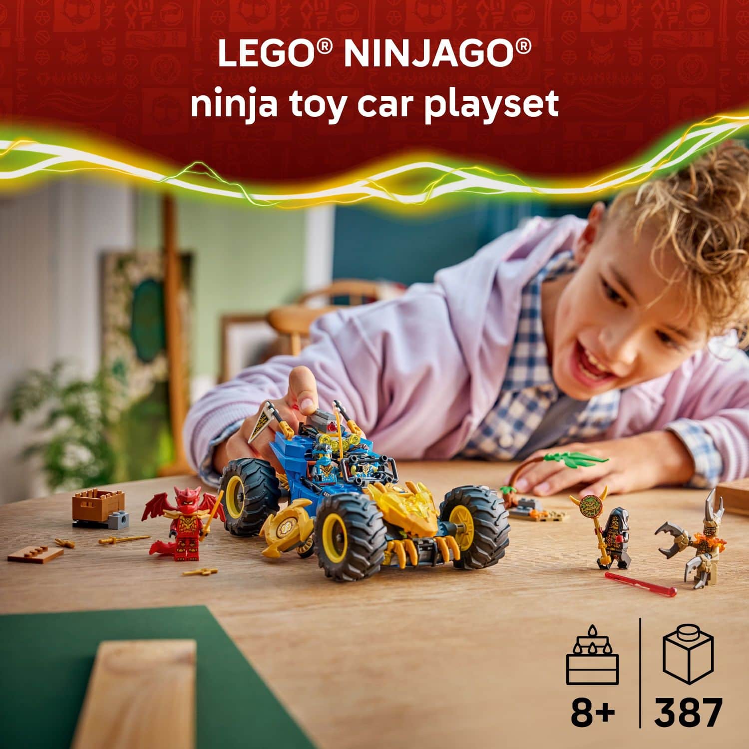 LEGO NINJAGO Jay's Transforming Car Toy 71856 6585674 - Best Buy