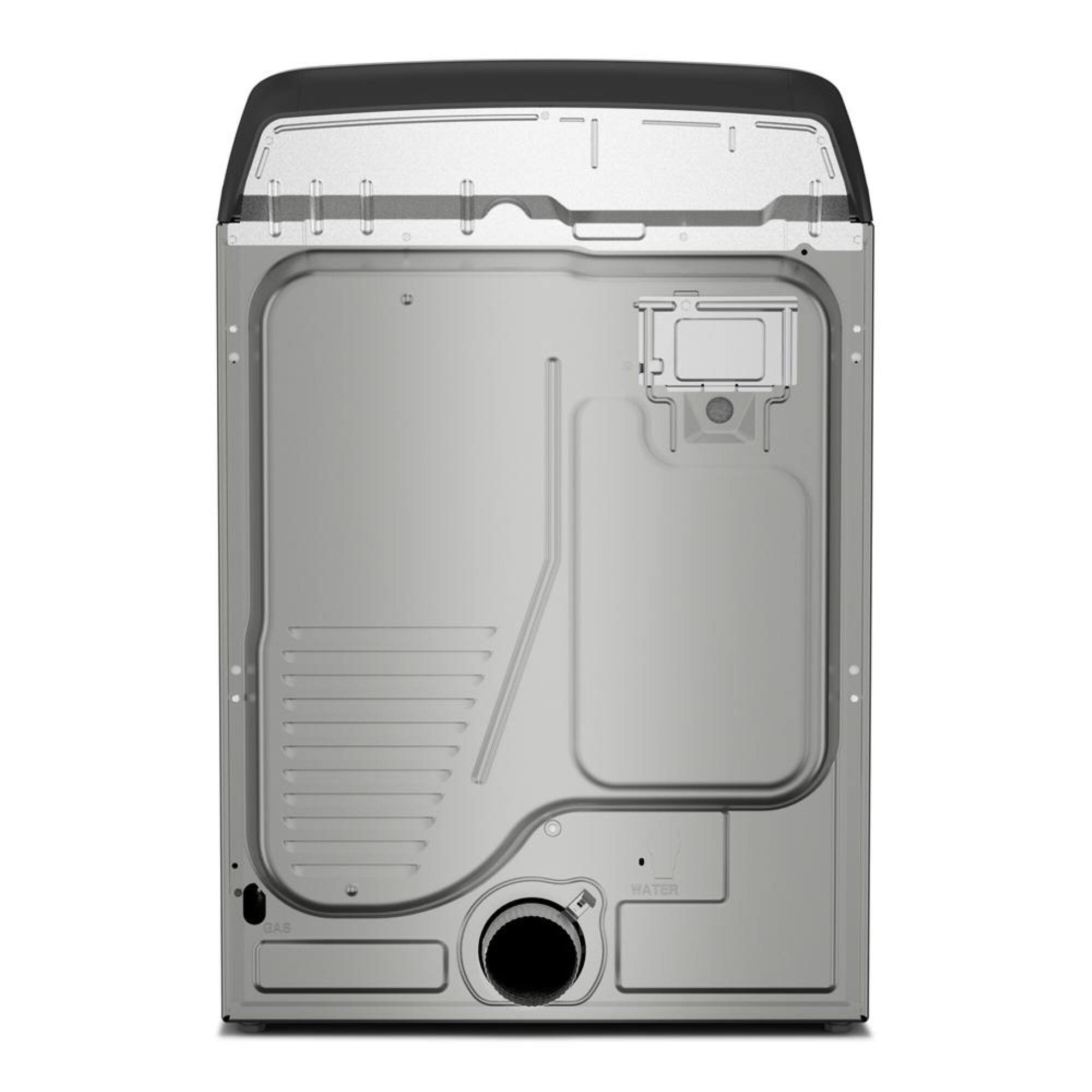 Back. Maytag - 7.4 Cu. Ft. Smart Electric Dryer with Extra Power and Advanced Moisture Sensing - Classic SIlver.