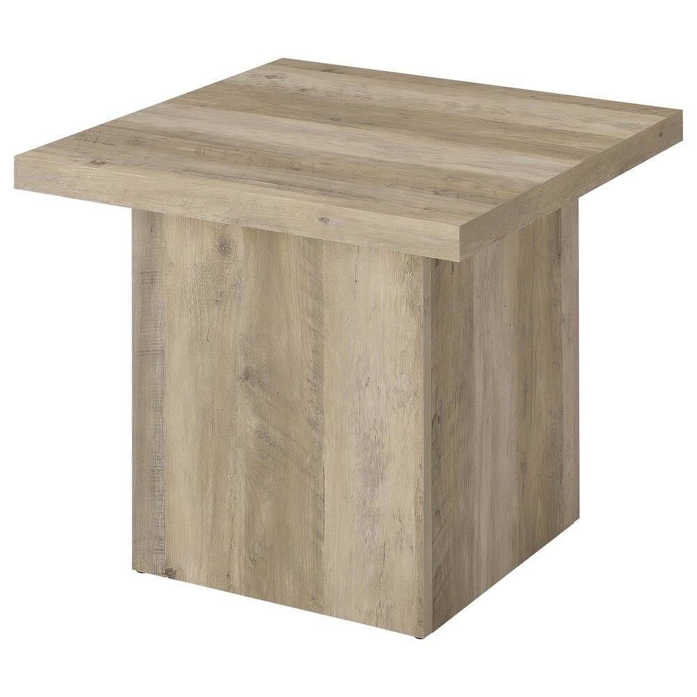 Alt View 1. Coaster Co. of America - Devar 2-piece Square Coffee End Table Set Distressed Pine - Distressed Pine.