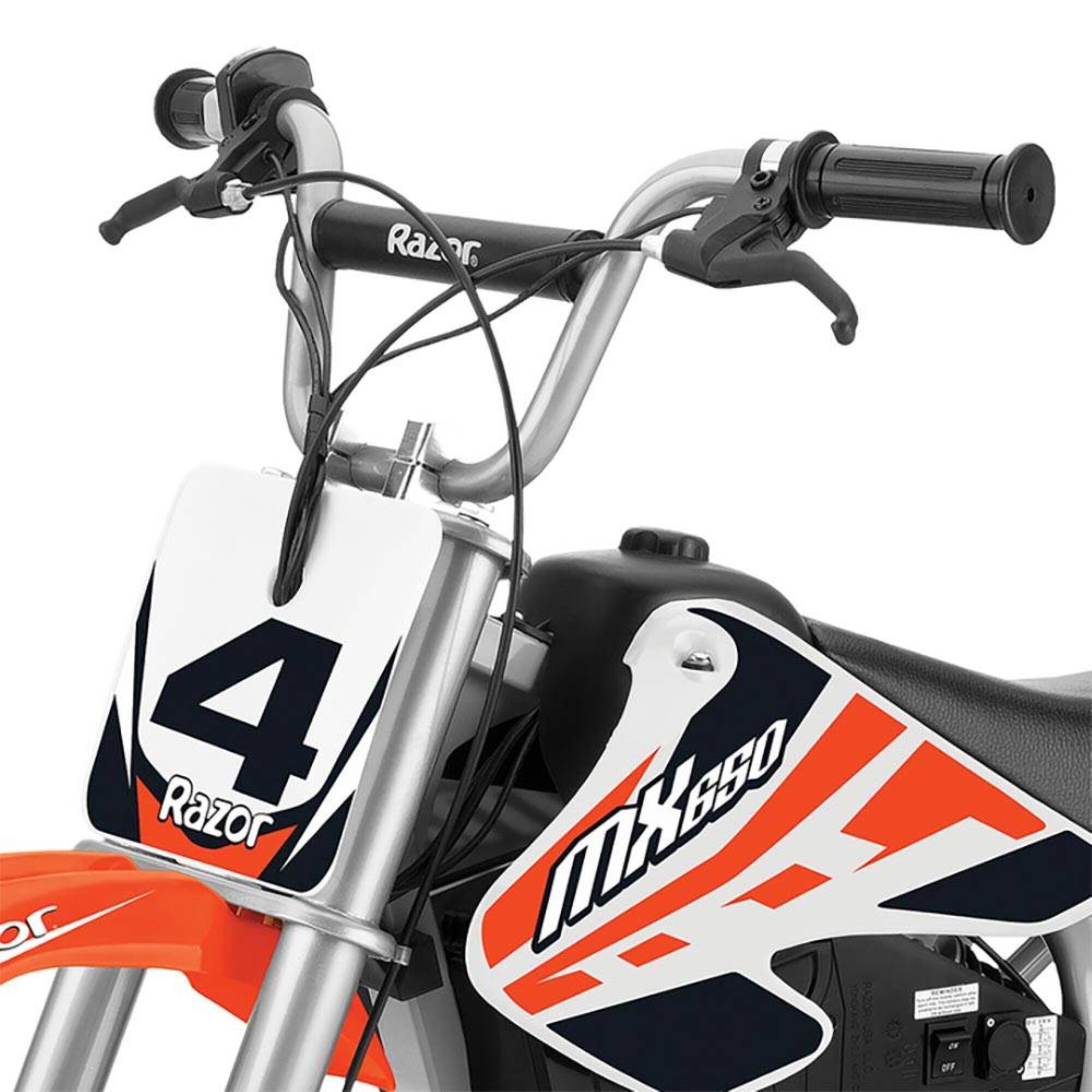 Alt View 13. Razor - MX650 Dirt Rocket High-Torque Electric Motocross Dirt Bike (2 Pack) - Orange.
