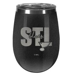 Great American Products - St. Louis Blues 10oz. Onyx Wine Tumbler - Multicolor