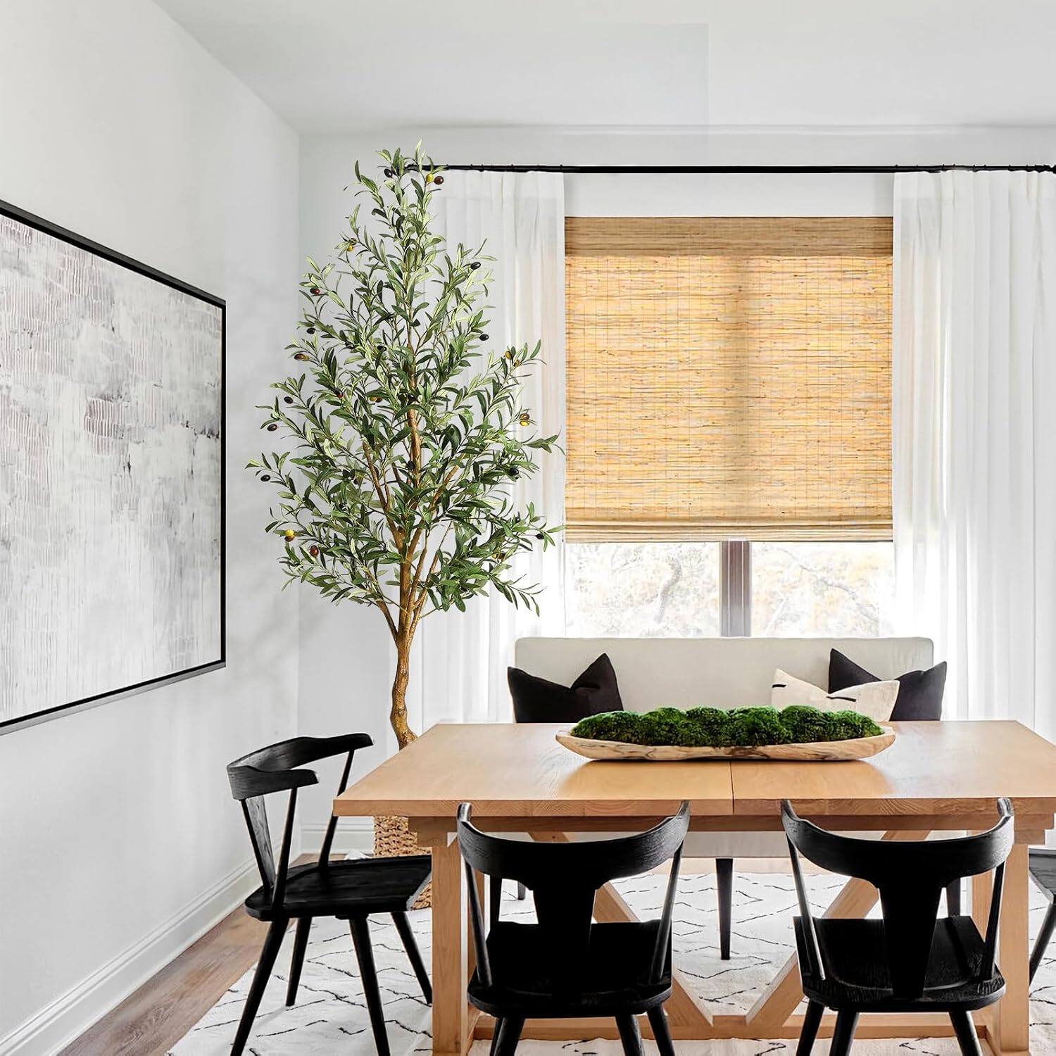 Alt View 4. Acekool - Artificial Olive Tree 6FT,Large Artificial Tree Faux Plants for Home Office Outdoor Decor - Green.