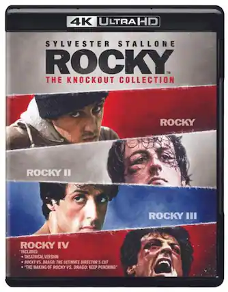 Front. Rocky: The Knockout Collection - 4K Blu-Ray.