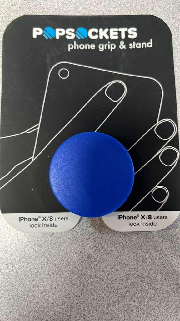 PopSockets - Collapsible Grip & Stand for Phones and Tablets - Blue