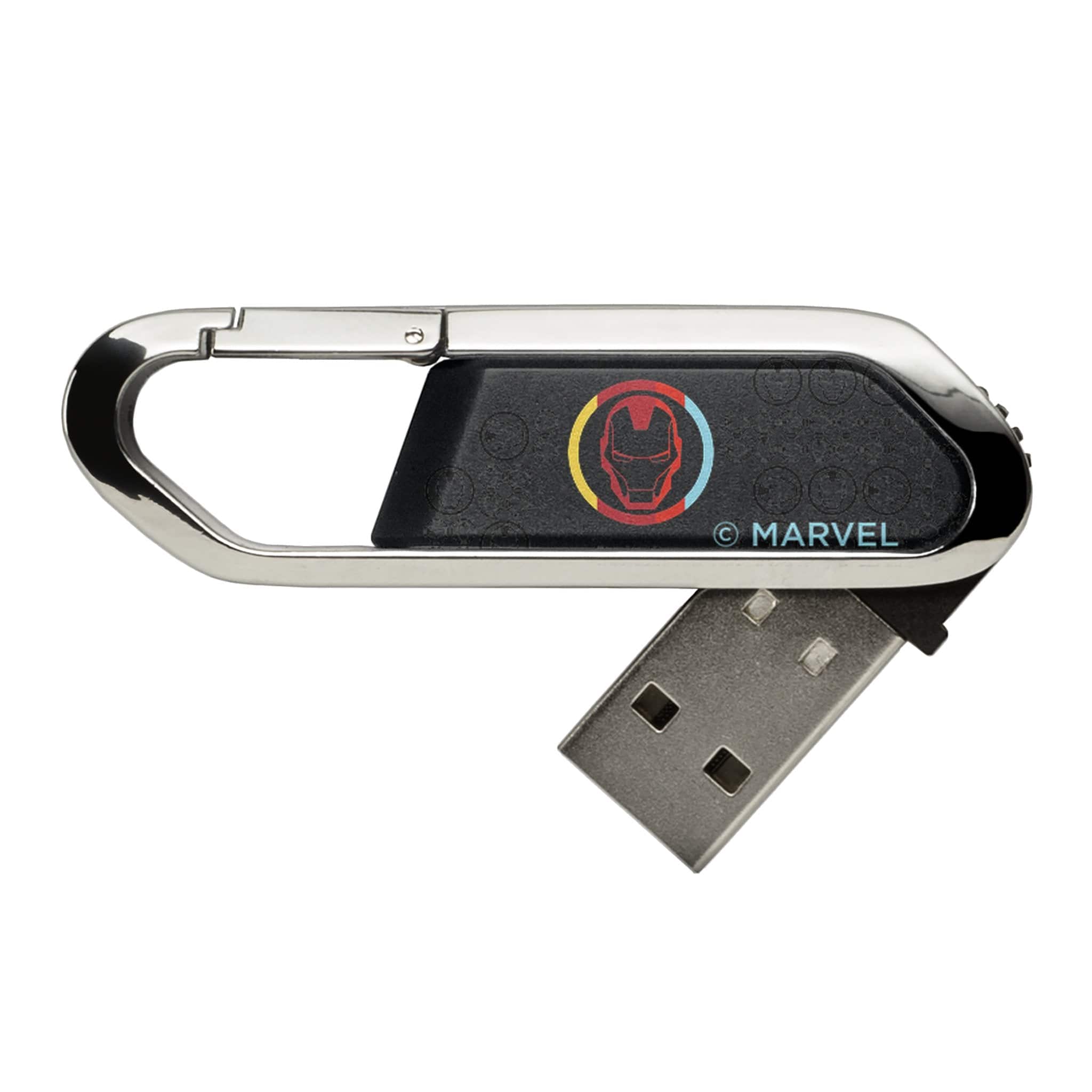 Keyscaper - Marvel Sigil USB 64GB Clip Style Flash Drive - Iron Man