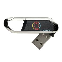Keyscaper - Marvel Sigil USB 64GB Clip Style Flash Drive - Iron Man