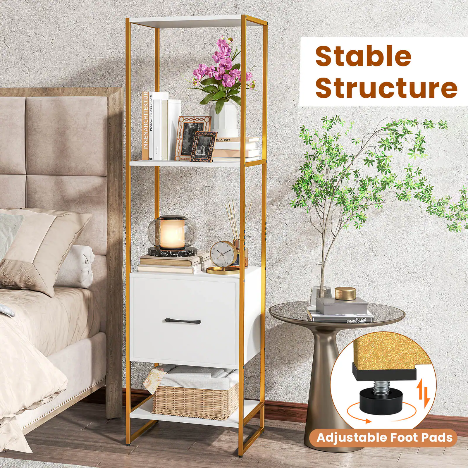 Stable Structure, Adjustable Foot Pads