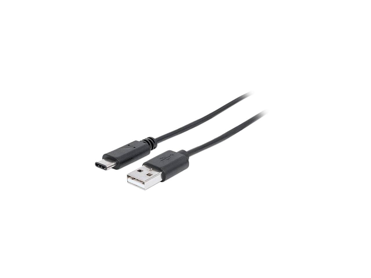 Front. Manhattan - Manhattan 353298 Hi-Speed USB 2.0 Standard-A male to USB C male Cable.