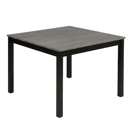 Front. APRILSOUL - 5-Piece Dining Table Set with 4 Chairs Dining Table Set for 4 with Chairs Wooden Dining Table Set Gray Black - Black,Light Gray.