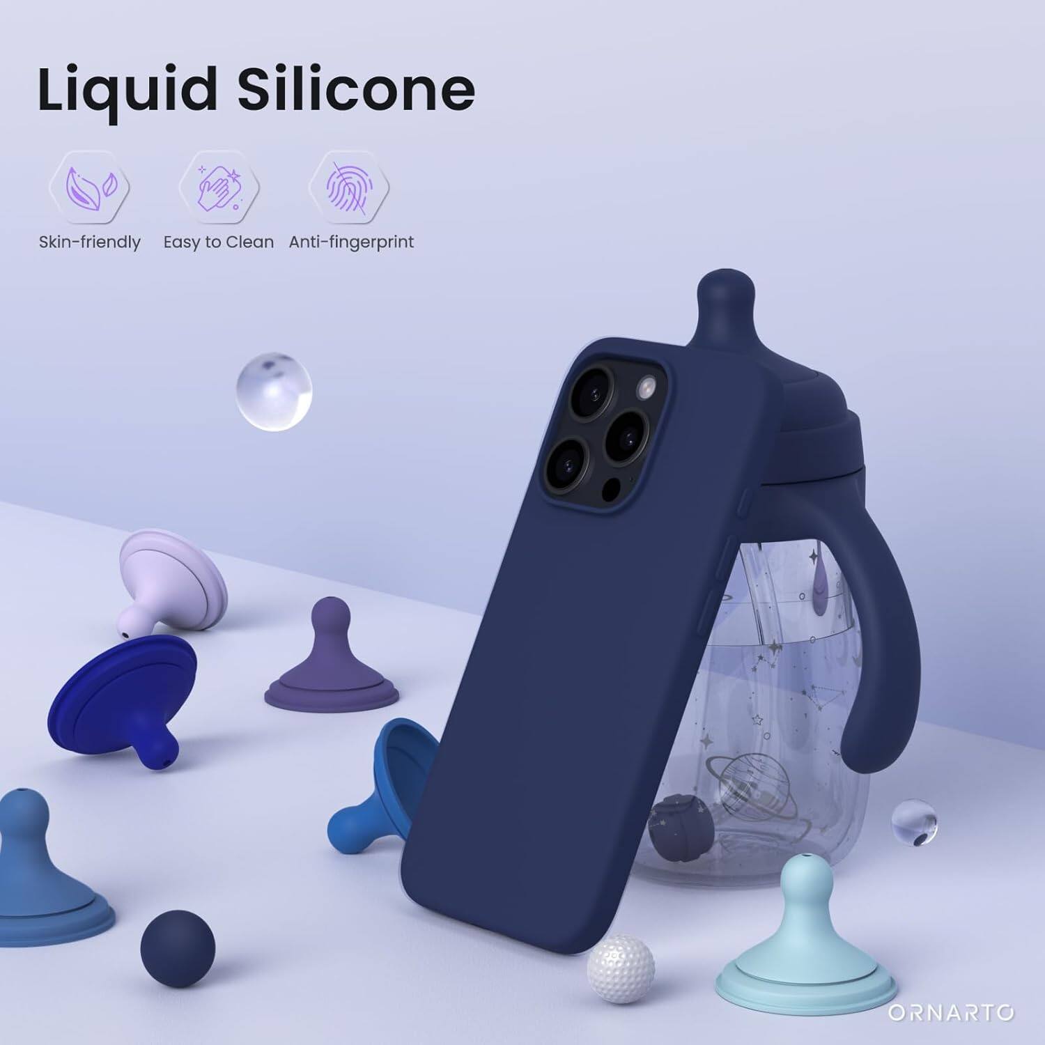 Liquid Silicone Skin-friendly Easy to Clean Anti-fingerprint ORNARTO