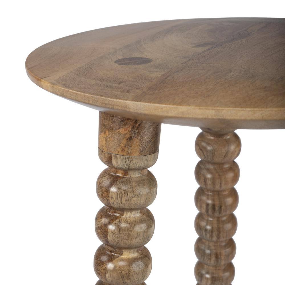 Left. Butler Specialty - Fluornoy Wood Side Table - Light Brown.