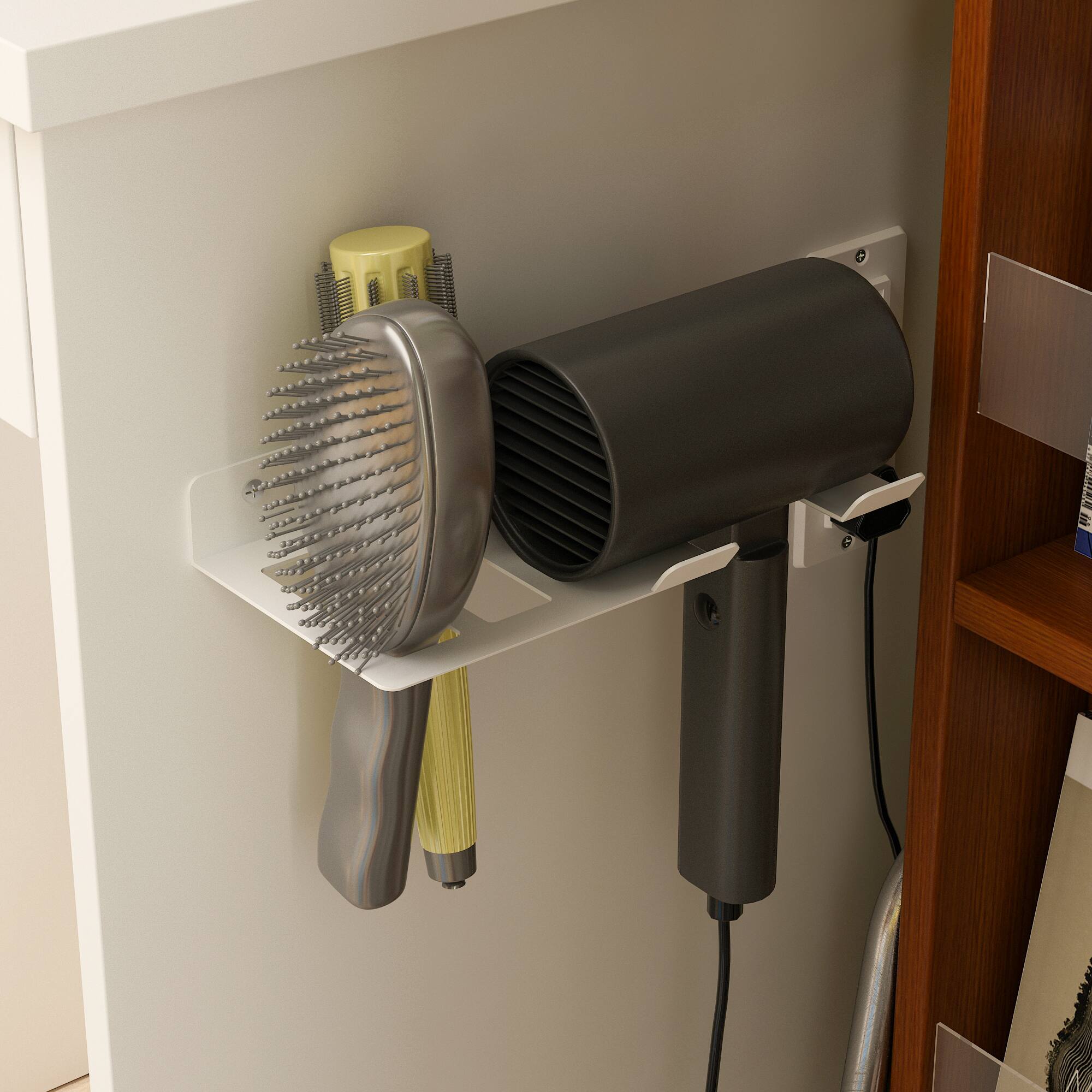 Alt View 4. Famapy - Vanity Dresser with LED Mirror & Built - in Power: All - in - One Beauty Station - White.