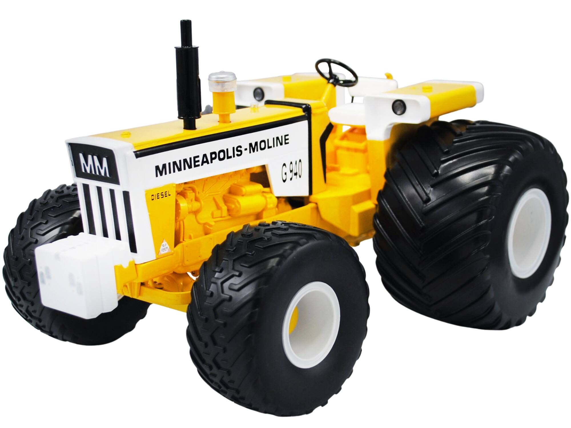"SpecCast Collectibles - Minneapolis-Moline G940 Tractor with Terra Tires Yellow and White ""Classic Series"" 1/16 Diecast Model by SpecCast" price history on PriceWatchPro