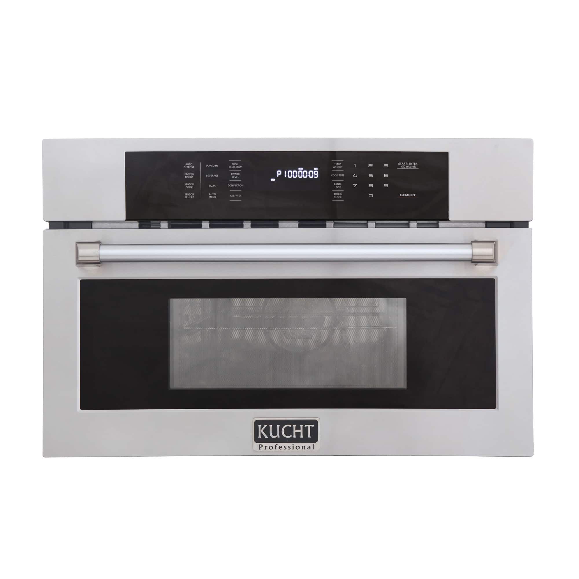 Kucht - 30 in 1.6 Cu. Ft. Air Fryer and Convection Built In Microwave - Stainless Steel