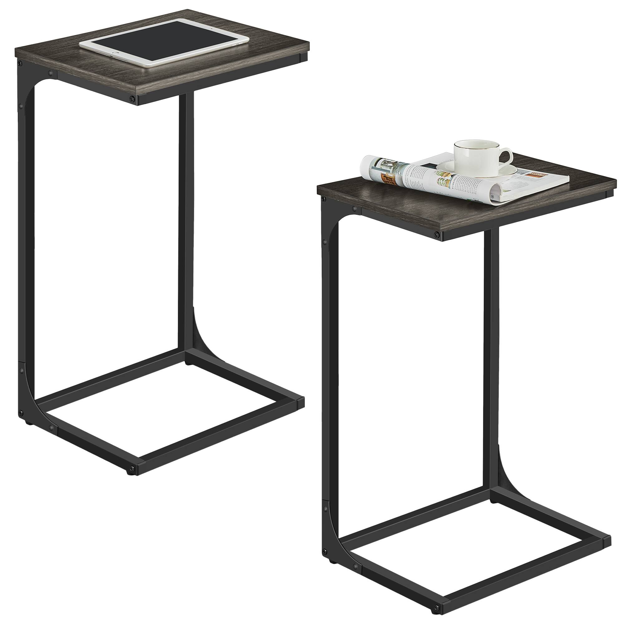 Ebonized Oak Finish and Black
